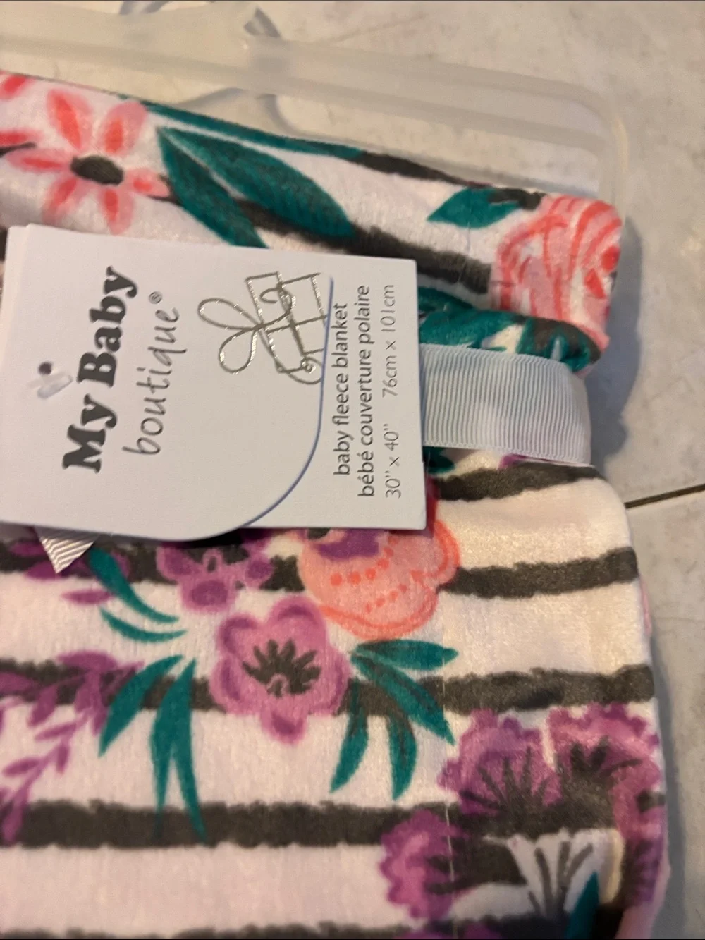 Carter's Pink Floral & Animal Print Baby Bibs Set with Matching Socks